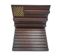 Challenge Coin Display - Wooden, Challenge Coin Holder, sin tirantes | Rustic Star Design Badge Organizer Stand, Collectible Display Rack For Living Room, Bedroom, Study, Office, Fireplace Decor