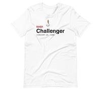 Challenger Shuttle 1986 Tribute tee Tshirts Camisetas y Tops White Short-Sleeve Unisex T-Tshirts Camisetas y Tops(Small)