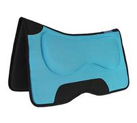 CHALLENGER Sillín para caballo 39200TR de neopreno contorneado occidental que absorbe los golpes
