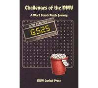 Challenges of the DMV: A Word Search Puzzle Journey Through Denial, Suffering, and the Eventually Licensed | 76 Large Print Puzzles | 163 Pages | 6x9 | Funny Gag Gift