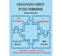 Challenging Variety Puzzle Book for Adults: 8.5x11 | 100 pages | Easy to Read