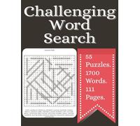 Challenging word search: Large print word searches with easy to read letters that is 1700 words, word find, and more | 8.5x11 inches, 111 pages | 55 ... gift for vacations, holidays and free times