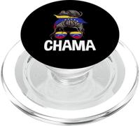 Chama Venezolano Chica Moño De Pelo Desordenado Venezuela Chicas Mujeres PopSockets PopGrip para MagSafe
