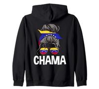 Chama Venezolano Chica Moño De Pelo Desordenado Venezuela Chicas Mujeres Sudadera con Capucha