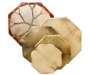 Chamán carga de 8 Rectangular 50 cm tambor de marco piel de cabra Shaman Drum Incluye Stick