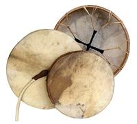 Chamán carga Diámetro 60 cm tambor de marco redondo piel de cabra Shaman Drum Percussion Ceremonia Instrumento