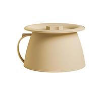 Chamber Pot With Lid - Spittoon con asa (1,5 L, material de polipropileno, base de capacidad de 22,3 cm, altura: 13,6 cm, parte superior: 21,3 cm, 310 g, para hombres, adultos, personas mayores