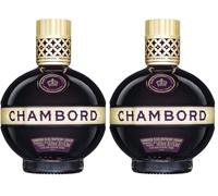 Chambord Licor de Frambuesa Negra, Sabor Dulce y Afrutado, 16,5% Vol. de Alcohol, 500 ml (Paquete de 2)