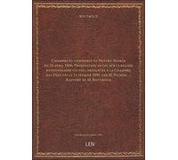 Chambre de commerce de Nevers. Séance du 24 avril 1896. Proposition de loi sur le régime hypothécair