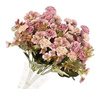 CHAMEEN 4 unidades flores artificiales decoración flores artificiales hortensias artificiales peonía ramo de flores de seda flores de plástico flor