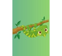 Chameleon Journal - Kawaii Cover: Part of the Lizard Collection - Themed for Kids, Teens & Adults - with Lined Pages