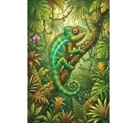 Chameleon - Natural Habitat Cover: Part of the Lizard Collection - Themed for Kids, Teens & Adults - with Lined Pages