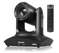 Chameye Cámara 4K NDI PTZ con seguimiento de IA, control de gestos, zoom óptico 20X y zoom híbrido de 30X, HDMI 4K USB 3.0 LAN PoE IP Transmisión en vivo para eventos de transmisión de conferencias de