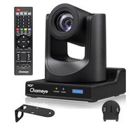 Chameye Cámara NDI PTZ con zoom óptico de 30X, seguimiento automático de IA, 3G-SDI, HDMI, USB, PoE, IP, cámara de transmisión en vivo, 1080p para eventos de transmisión en vivo de culto a la iglesia