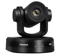 Chameye Cámara 4K PTZ con seguimiento automático de IA 10x zoom óptico con HDMI, cámara de conferencia 4K con HDMI, USB 3.0, LAN (PoE) para VIdeoconferencias, OBS YouTube Live Streaming, C410