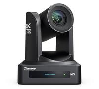 Chameye Cámara PTZ 4K NDI de 60 FPS con zoom óptico de 20 aumentos, seguimiento automático 4KP60 AI, HDMI/USB/3G-SDI/LAN/PoE para eventos de conferencias educativas de culto a la iglesia, licencia
