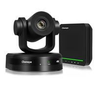 Chameye Sistema de cámara de videoconferencia 4K todo en uno con zoom 10x AI-Cámara PTZ de seguimiento automático, altavoz Bluetooth y micrófonos, para reuniones de Zoom/Teams/Webex, CB101