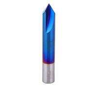 Chamfer End Mill 90 Degrees, 2 Flute Tungsten Steel Cemented Carbide Router Bit for Precision Chamfering and Deburring on CNC Milling Machines (12*jal)
