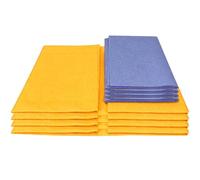 Chamois Towel - Plant Fiber |Multi Purpose Super Absorbent | Cleaning Shammy Cloth Set | Machine Washable Scratch Free Drying Cloth For Car Glass Mirror Care Large and Small Sizes For Home