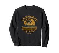 Chamorro HAFA ADAI Guam - Palmera Isla Playa Atardecer Sudadera