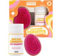 Champ en polvo voluminizador sin aerosol Handmade Heroes | 100 % natural y vegano | Polvo voluminizador para cabello claro y rubio (Kit de champ