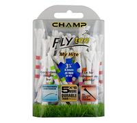 Champ Fly tee My Hite 3-1/4 Pulgadas, 25 Unidades, Colores Mixtos a Rayas, Colores a Rayas Mixtos, 3 1/4 Pulgadas