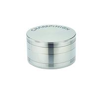 CHAMP HIGH 19682 Maxi Grinder - Lijadora de tabaco y hierbas (4 piezas, dientes de diamante, con raspador, metal)