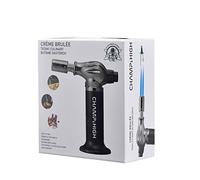 CHAMP HIGH - Linterna de cocina profesional - Quemador de cocina 18,5 cm - Pastelería, Postres, Crema Brûlée, Camping - - Negro