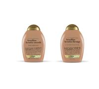 Champ y acondicionador OGX Ever-Straightening + Brazilian Keratin Therapy, 13 oz (2 botellas)