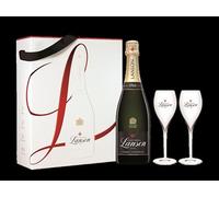 Champagne Lanson - Estuche Le Black Création + 2 copas, 75 cl