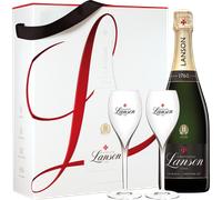 Champagne Lanson - le Black Création - Estuche 2 Flûtes