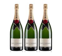 Champagne Moët & Chandon Brut Imperial de 75 cl - D.O. Champagne - Bodegas Moët & Chandon (Pack de 3 botellas)