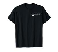 CHAMPAGNE PLS. X DRUNKEN VINO CLUB. Vino minimalista Vino Camiseta