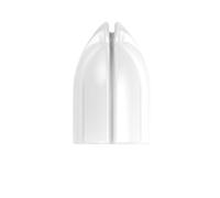Champagne Ring L-Style Shell Lock 6 unidades blanco