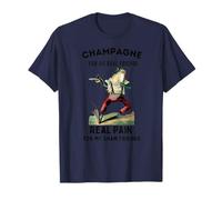 Champán para amigos reales, dolor real para amigos falsos rana Camiseta