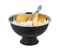 Champanera cubitera de acero cubo para bebidas 0,9 kg 23,5 cm negro cubitera
