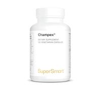 Champex - Reducir el Mal Aliento y el Olor Corporal - Vegano - SuperSmart | Para la Halitosis y el Mal Aliento Estomacal - Purifica sus Intestinos - Extracto de Agaricus Bisporus - Sin Gluten