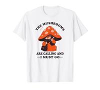 Champiñón Recolectores de Setas Mushrooms Funny-Fungi Hongos Camiseta gráfica económica, Hombre, Blanco, XL