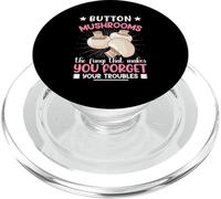 Champiñones de botón Los Hongos Que te Hacen Olvidar tu Problema PopSockets PopGrip para MagSafe