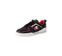 Champion 3 Point Low, Zapatillas Deportivas Hombre, Negro Blanco Rojo Kk002, 44 EU