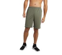 Champion Pantalón Corto Deportivo Tejido de 7 Pulgadas con Forro Exterior, Cargo Olive, 38 para Hombre