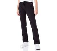 Champion American Classics C-Logo Slim Crop Pantalones de Chándal Mujer, Negro, S