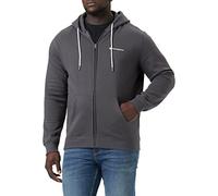 Champion American Classics Small Script Logo Full Zip Sudadera con Capucha, Gris (Hierro), S para Hombre