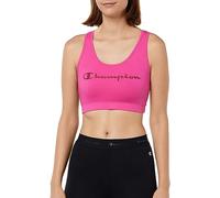 Champion Athletic C-Sport W-Cotton Stretch Jersey Light Support Sujetador Deportivo para Mujer, Fucsia, S