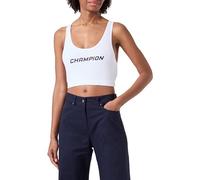 Champion Athletic Club W-Logo de Script de luz Sujetador Deportivo, Opaque Inches, Color Blanco, S para Mujer