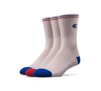 Champion Core Multicolor 3PP Crew, Calcetines, para Unisex adulto, Blanco, 43-46