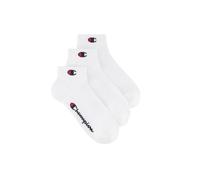 Champion Socks Basics 3pk Quarter Socks, Calcetines Unisex adulto, Blanco, 39-42
