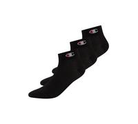 Champion Socks Basics 3pk Quarter Socks, Calcetines Unisex adulto, Negro, 39-42