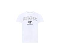 Champion Boy Crewneck T-Shirt with Graphic Logo Camisa, Blanco (Ww001), XXL para Niños