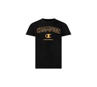 Champion Boy Crewneck T-Shirt with Graphic Logo Camisa, Negro (Kk001), L para Niños